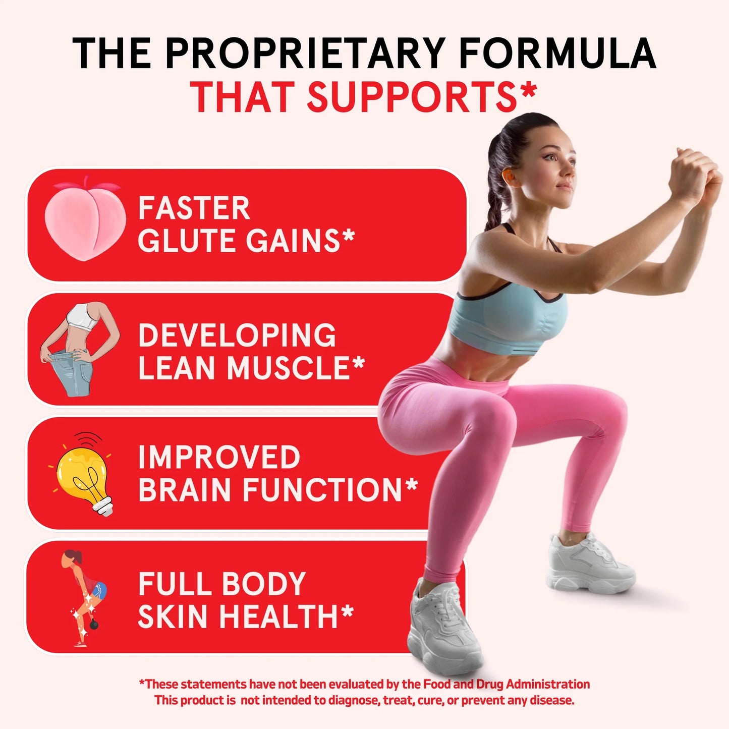 Peach Perfect Creatine Monohydrate Gummies for Women | 30 Servings