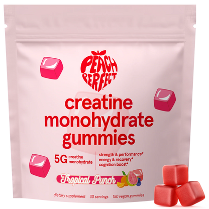 Peach Perfect Creatine Monohydrate Gummies for Women | 30 Servings